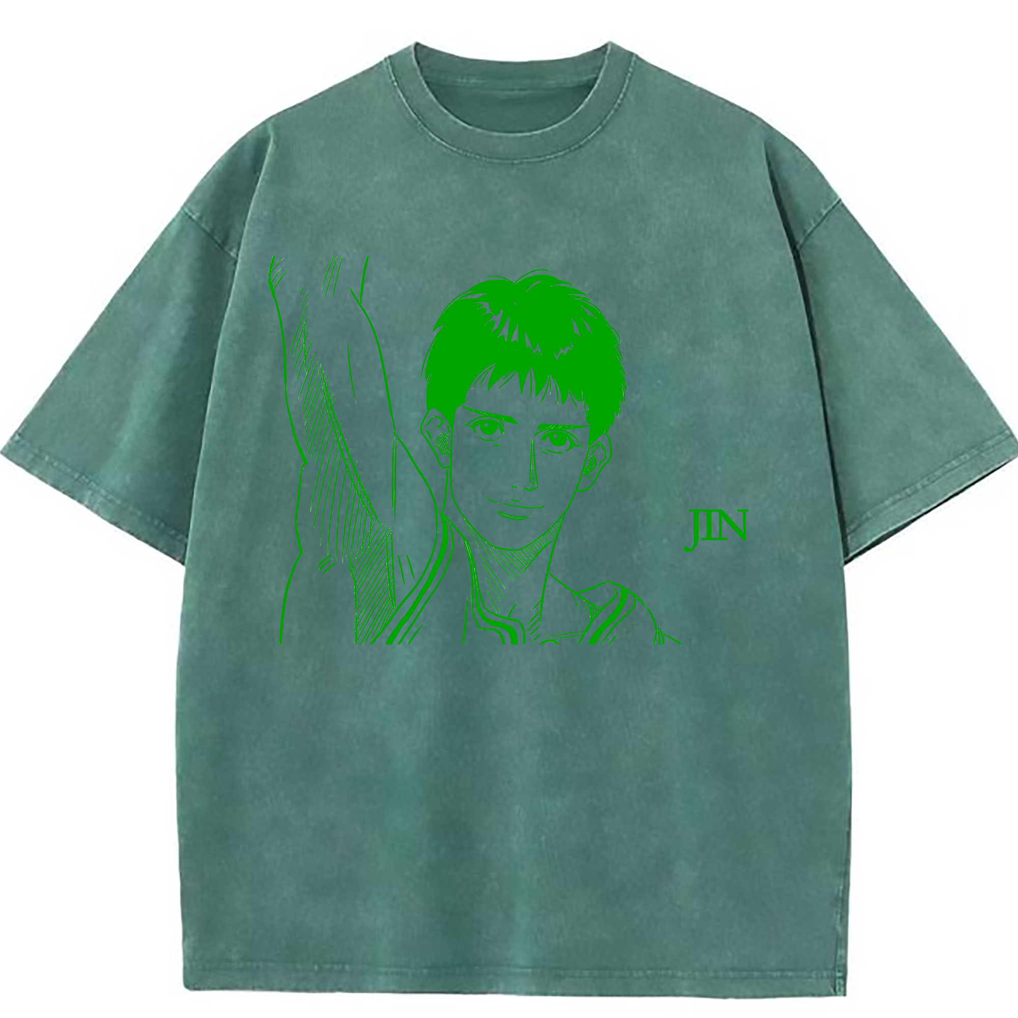 （画像用） SLAM DUNK／スラムダンク 綿100% ヴィンテージ風 半袖Tシャツ（フロントプリント）